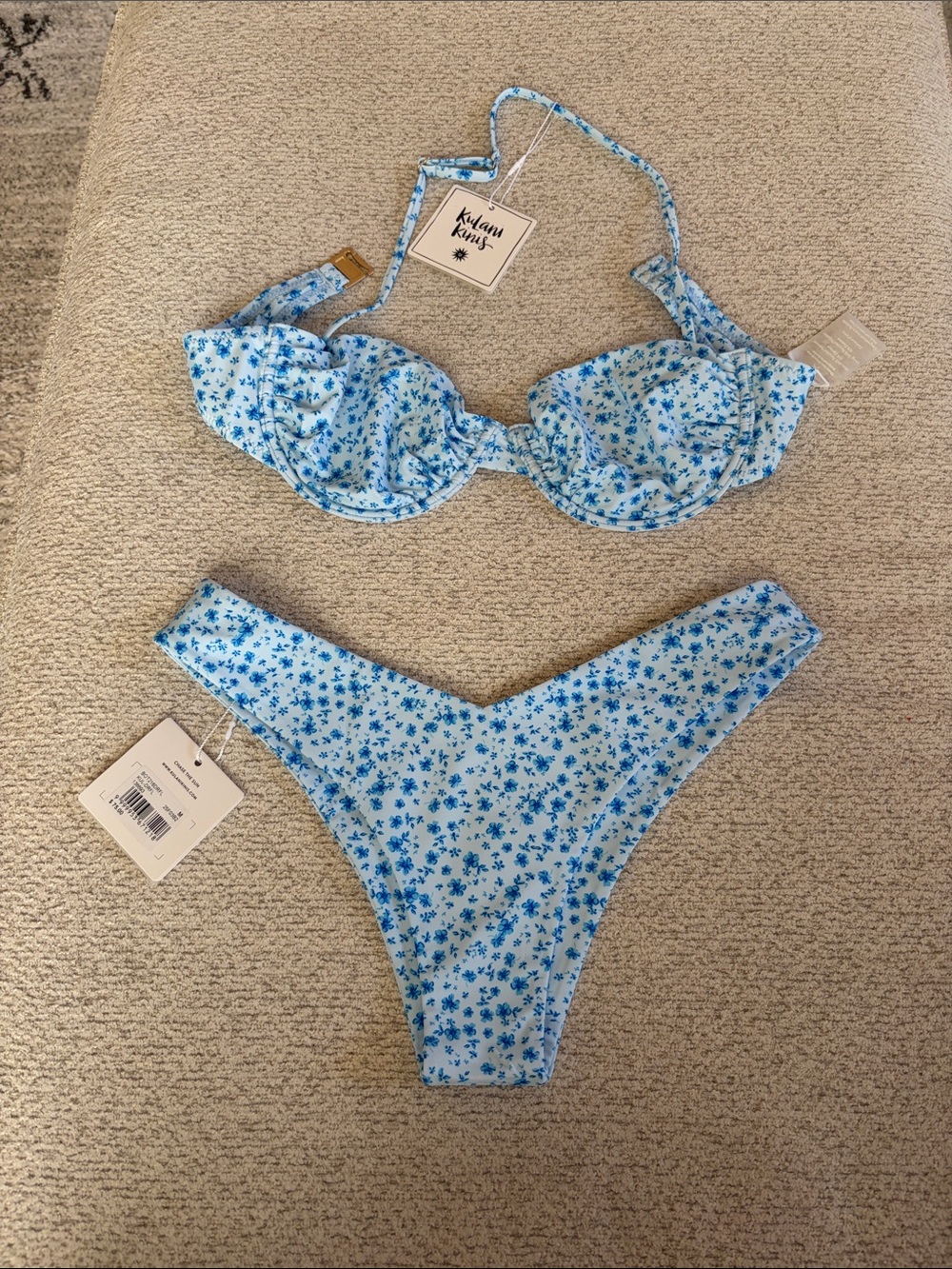 Kulani Kinis - Dreamflower Balconette Top and Cheeky V Bottom - Medium